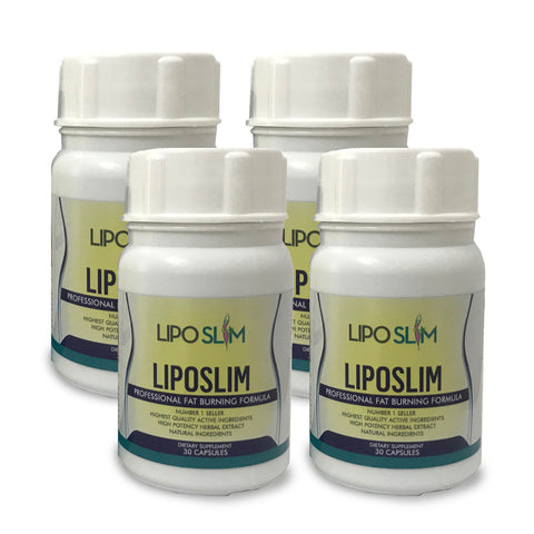 LipoSlim Professional Fat Burning Formula 4 Pack